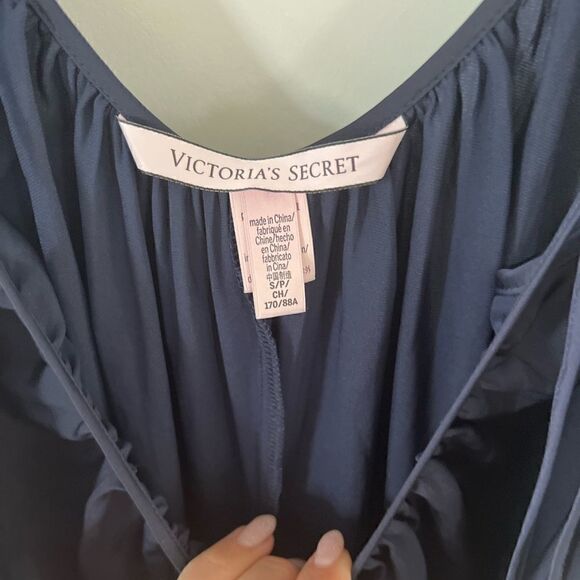 Victoria Secret Navy Satin Jumper, NWOT - Picture 3 of 3